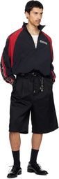 WILLY CHAVARRIA Black Casa De Chavarria Tape Jacket