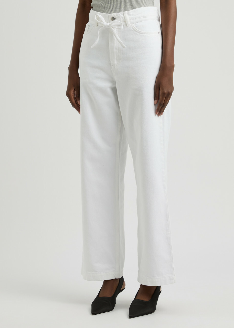 Day Birger ET Mikkelsen Elijah Belted Straight-leg Jeans White