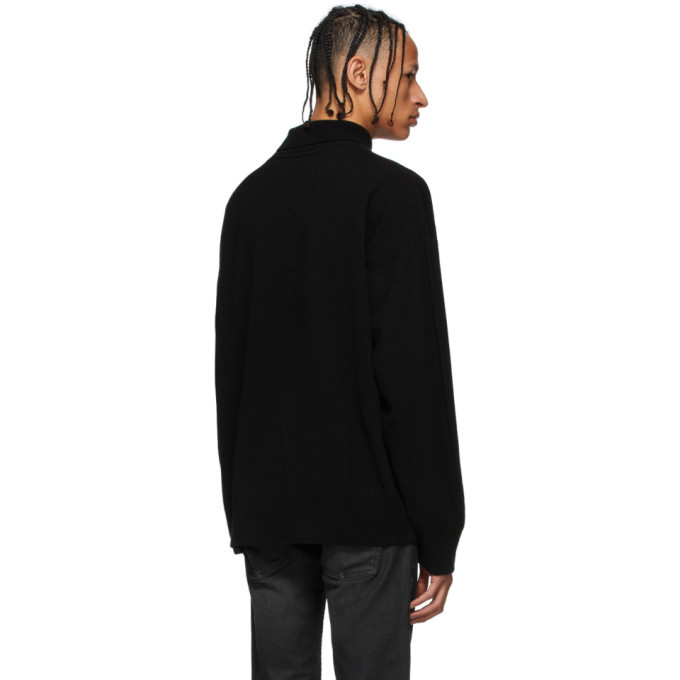 Enfants Riches Deprimes Black Cashmere Classic Turtleneck Enfants