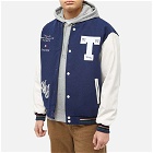 Tommy Jeans Men's Tommy Baseball Jacket in Carbon Navy