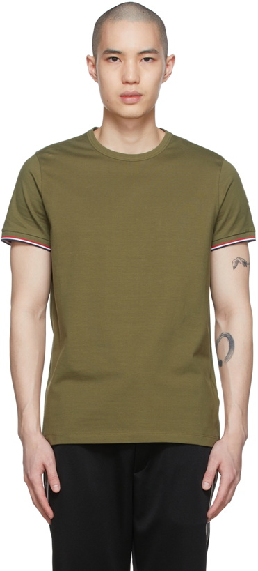 Photo: Moncler Green Cotton T-Shirt