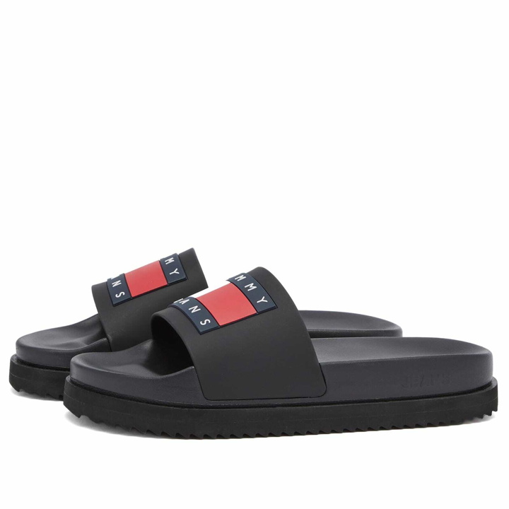 Photo: Tommy Jeans Women's Elevated Flatform Slider in Black