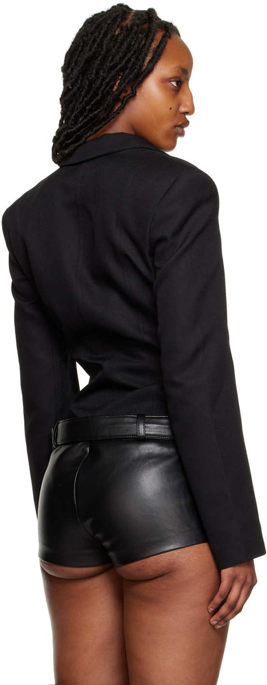 Lado Bokuchava Black Cyber Shibari Blazer