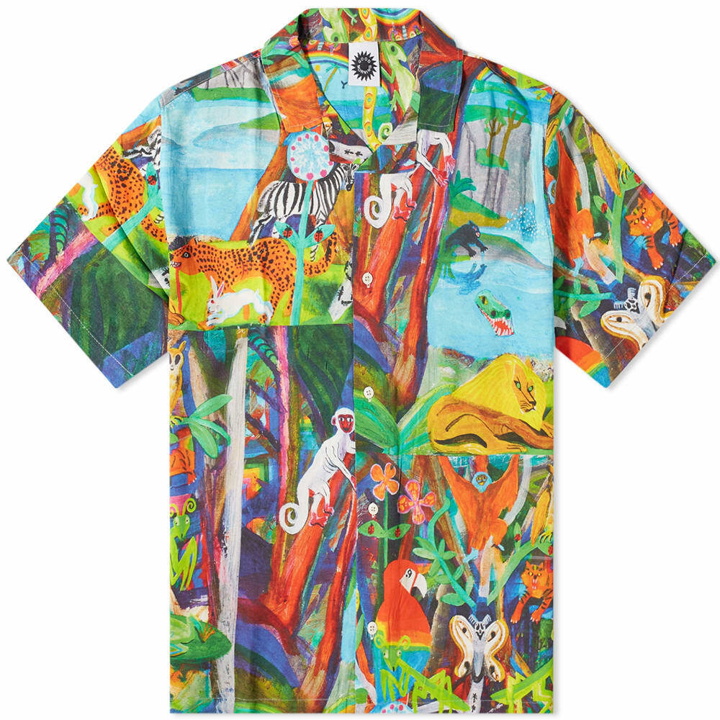 Photo: Good Morning Tapes Men's LSD World Peace Vacation Shirt in Jungle