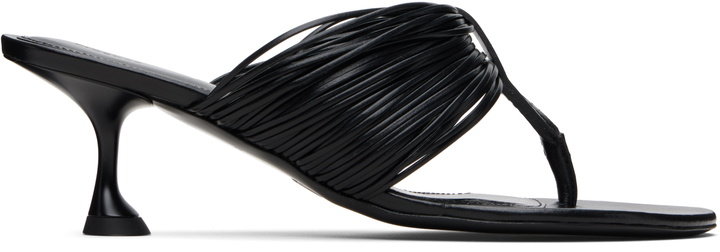 Photo: Proenza Schouler Black Cable T-Strap Heeled Sandals