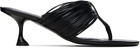 Proenza Schouler Black Cable T-Strap Heeled Sandals