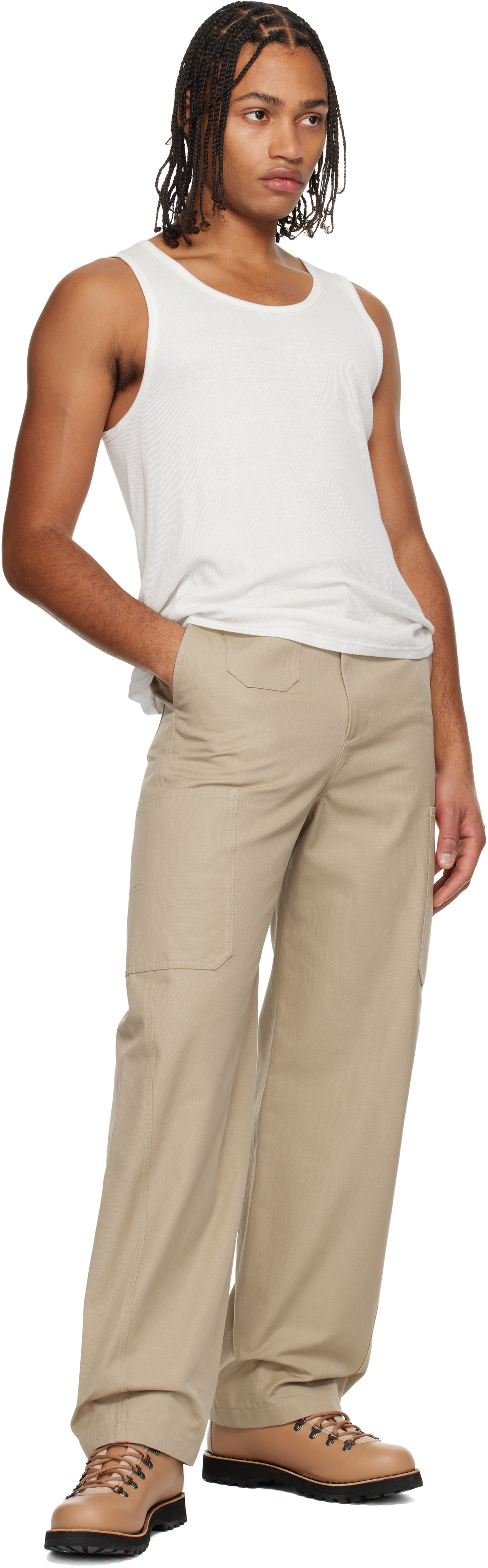 Givenchy Beige Cotton Cargo Pants