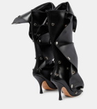 Y/Project Appliqué leather knee-high boots