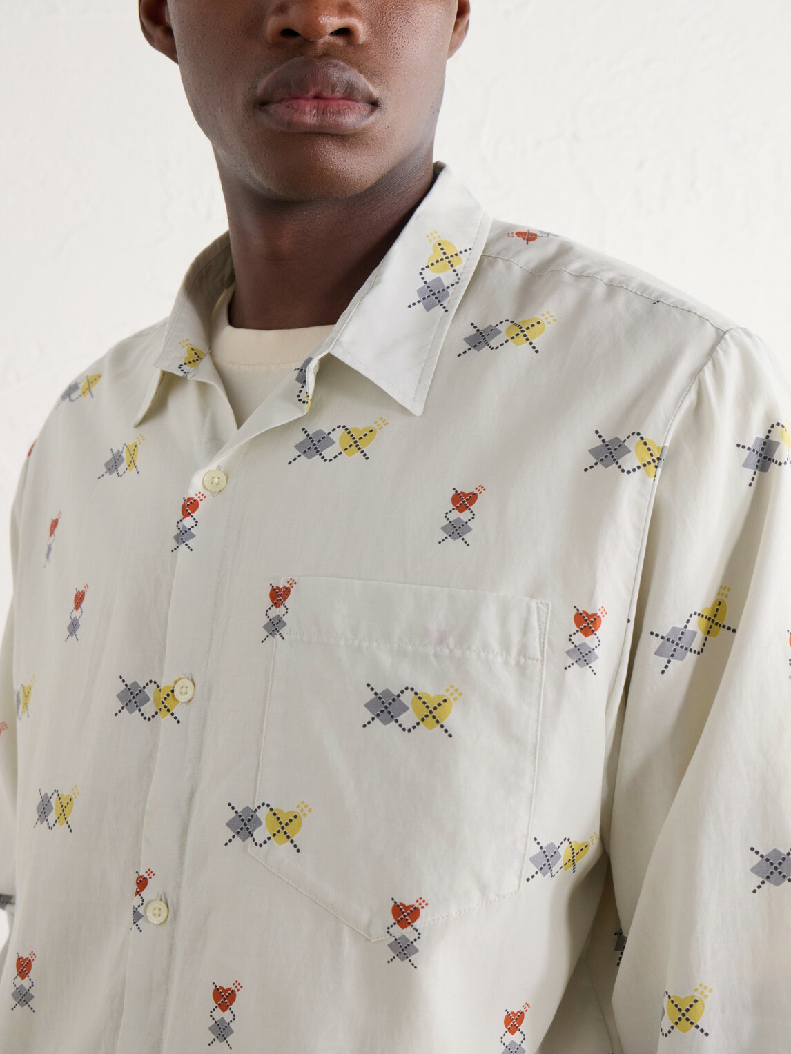 Human Made - Printed Poplin Shirt - Neutrals
