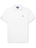 Polo Ralph Lauren - Wimbledon Logo-Embroidered Recycled Piqué Polo Shirt - White