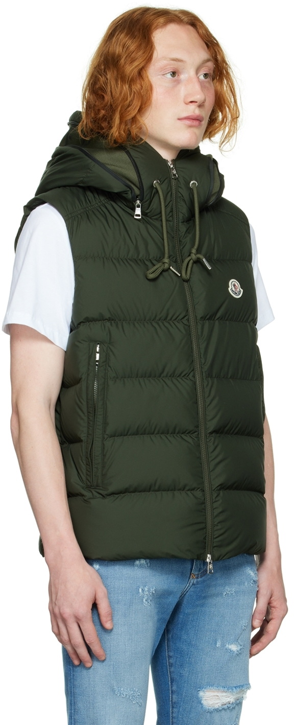 Moncler Green Cardamine Down Vest Moncler