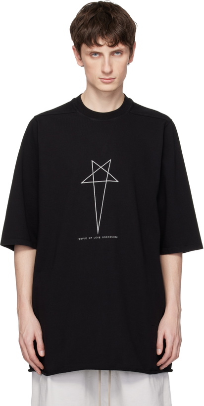 Photo: Rick Owens DRKSHDW Black Temple Jumbo S/S T-shirt