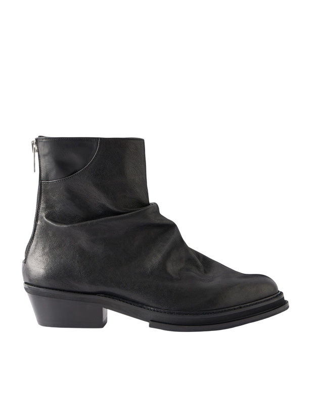 Photo: 424 - Marathon Cowboy Leather Boots - Black