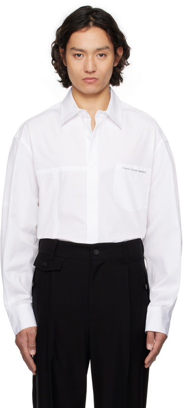 Photo: Feng Chen Wang White Paneled Shirt