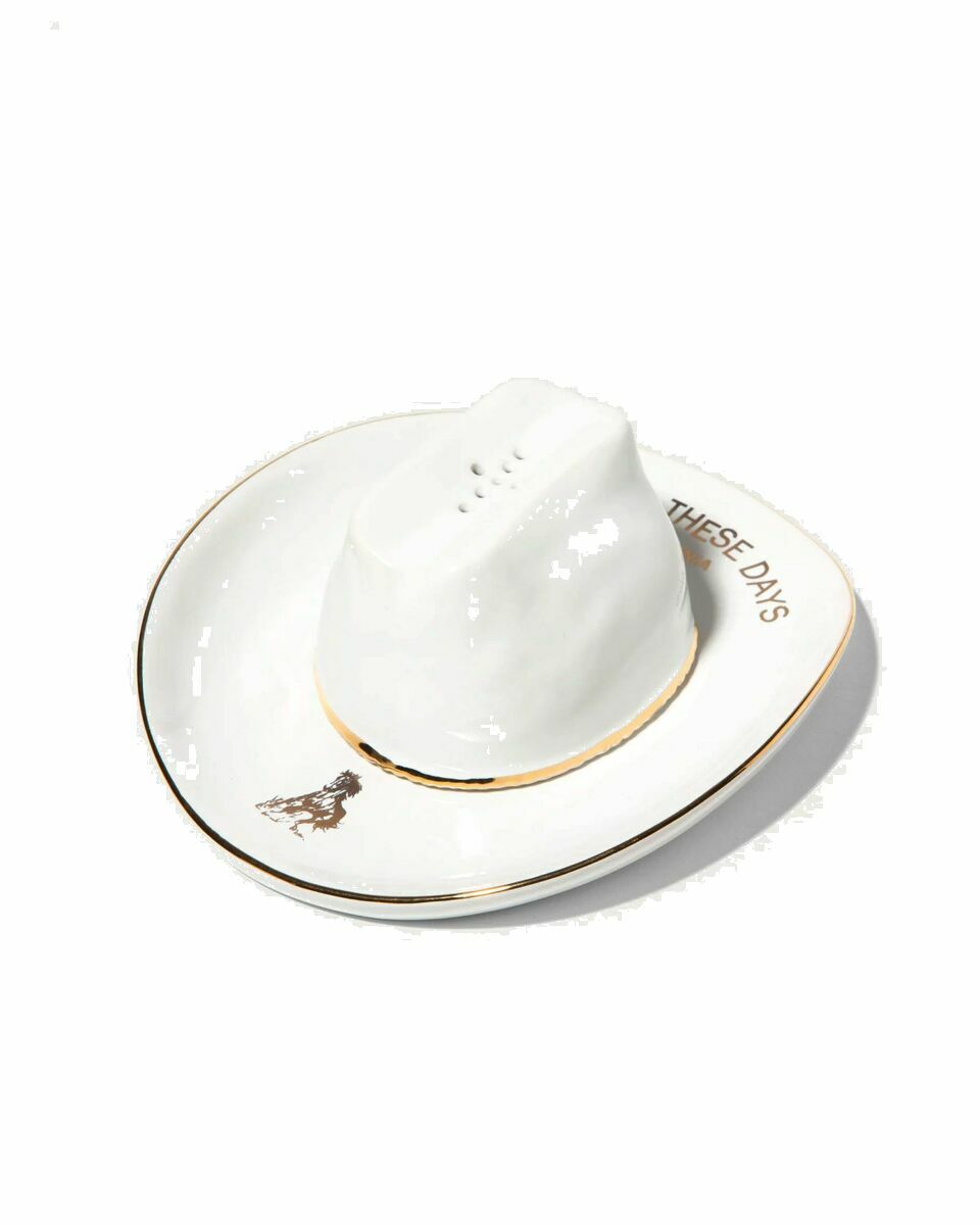 Photo: One Of These Days Ceramic Cowboy Hat Incense Holder White - Mens - Home Fragrance