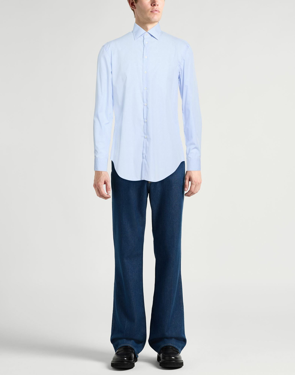 Giorgio Armani Mens Shirt Light in Blue