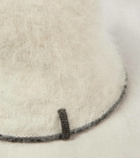 Brunello Cucinelli Knitted mohair-blend cloche hat