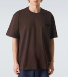 Bottega Veneta Suede-trimmed cotton jersey T-shirt