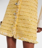 Giambattista Valli Fringed bouclé miniskirt