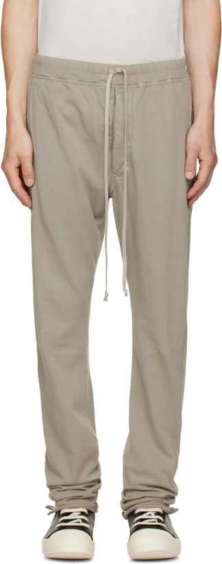 Photo: Rick Owens DRKSHDW Taupe Tower Berlin Drawstring Sweatpants