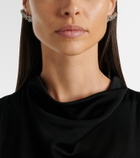 Jil Sander Crystal-embellished ear climbers