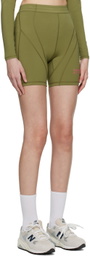 7 DAYS Active Green Paneled Shorts
