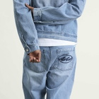 Arte Men's Circle Logo Jeans in Bleach Wash