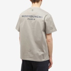 Wooyoungmi Men's Back Logo T-Shirt in Grey