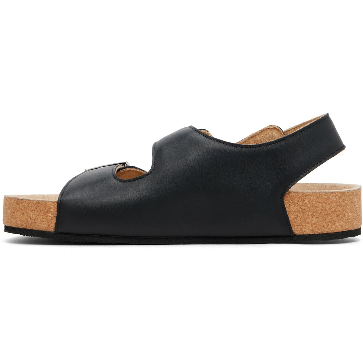 Balenciaga Black Scholl Edition Leather Sandals