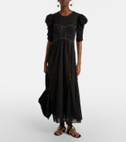 Marant Etoile Sichene polka-dot cotton midi dress