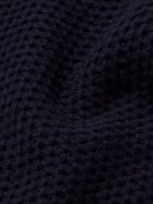 MP Massimo Piombo - Waffle-Knit Wool Rollneck Sweater - Blue