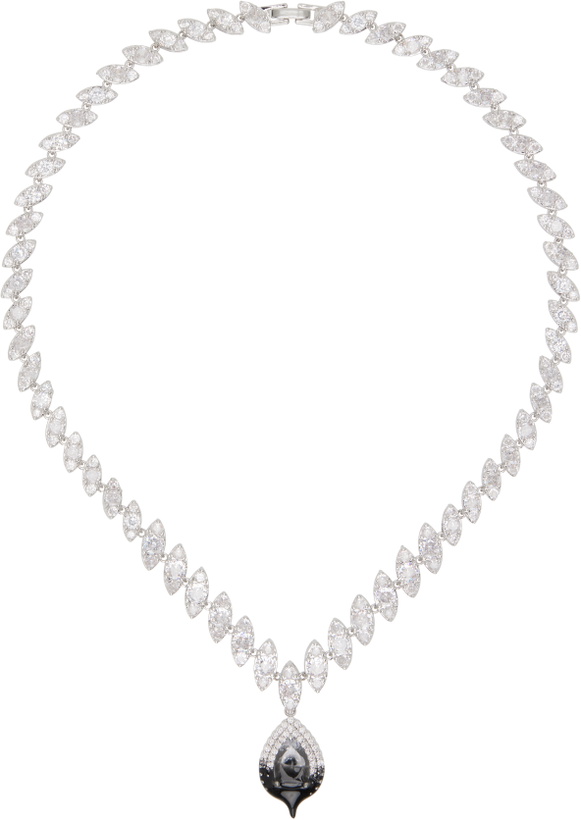 Photo: Ottolinger Silver & Black Diamond Dip Necklace