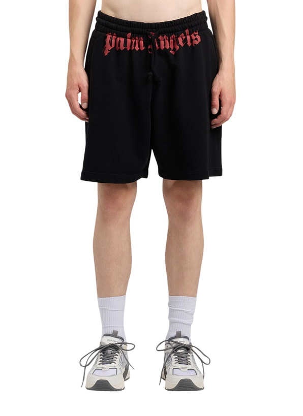 Photo: Palm Angels Waist Logo Sweatshorts
