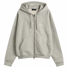 Dime Men's Classic Small Logo Zip Hoodie in Heather Gray