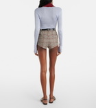Self-Portrait Checked shorts