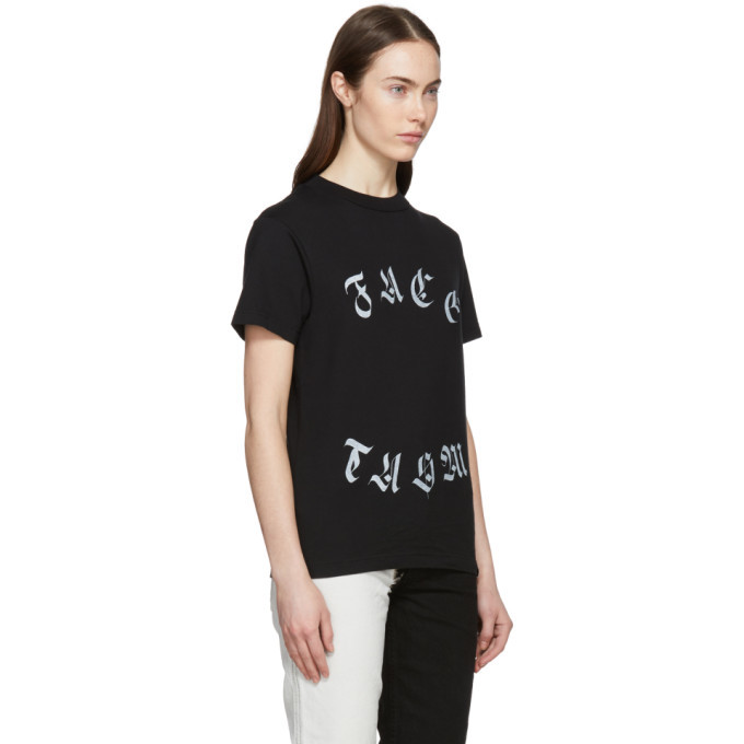 Facetasm Black Round Logo T-Shirt