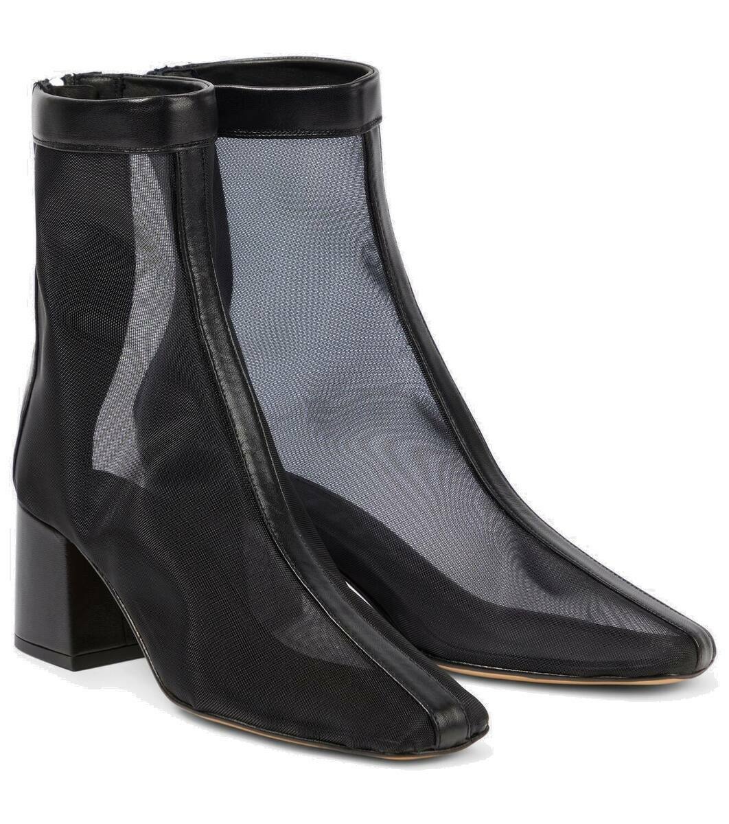 Photo: Souliers Martinez Firme 50 leather-trimmed ankle boots
