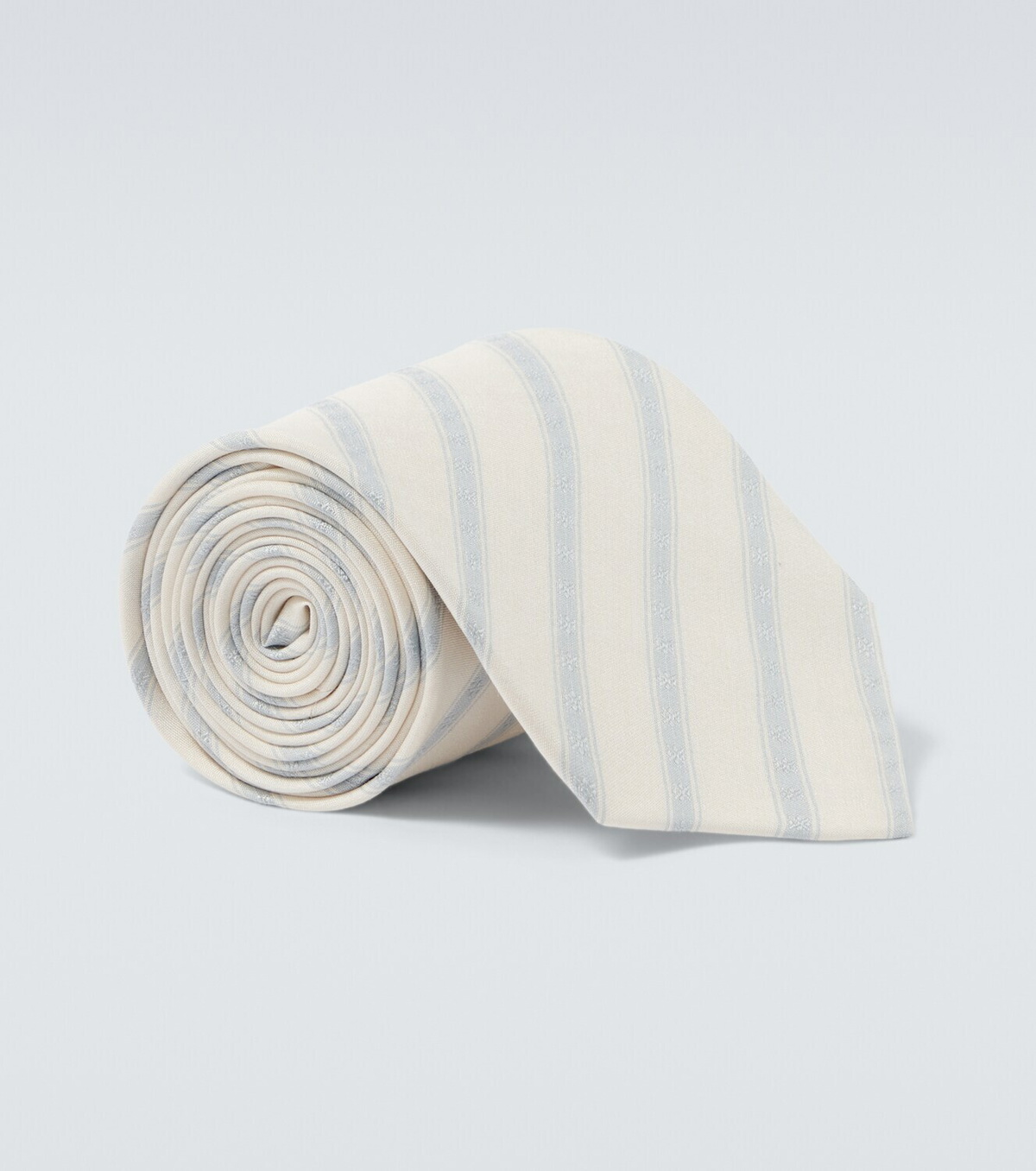 Saint Laurent Striped silk tie