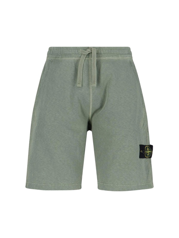 Photo: Stone Island Logo Jogger Shorts
