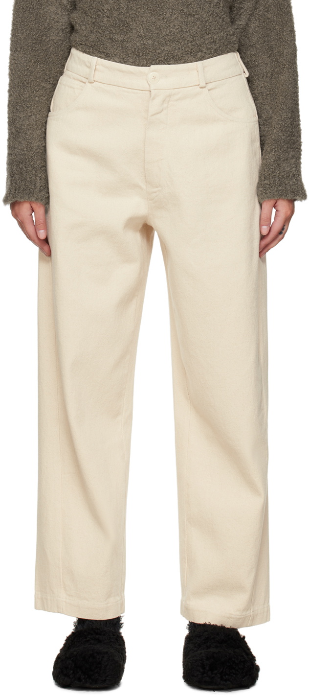 CORDERA Off-White Straight Jeans CORDERA