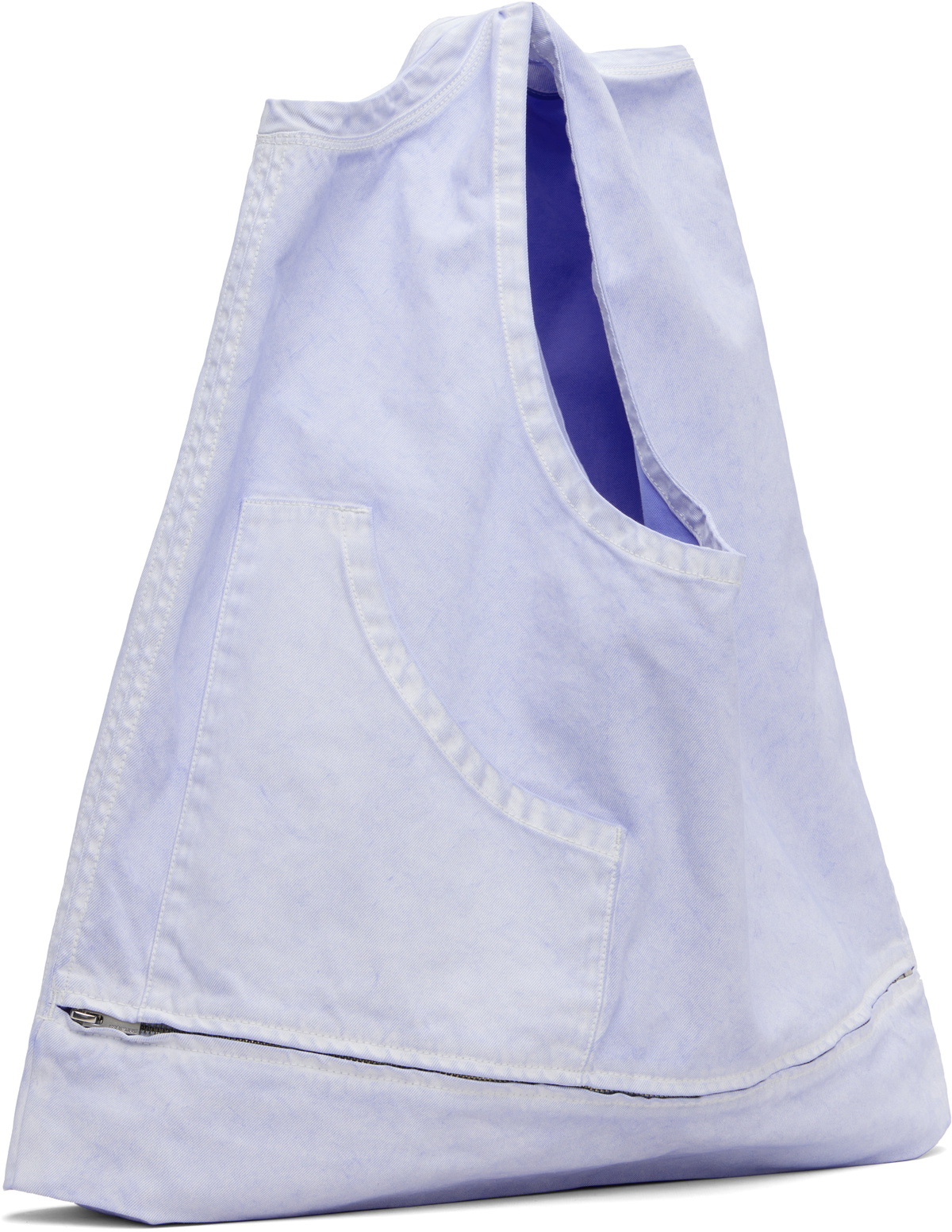 ISSEY MIYAKE Blue Sculptural Convertible Vest Bag