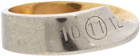 Maison Margiela Gold & Silver Twisted Logo Ring