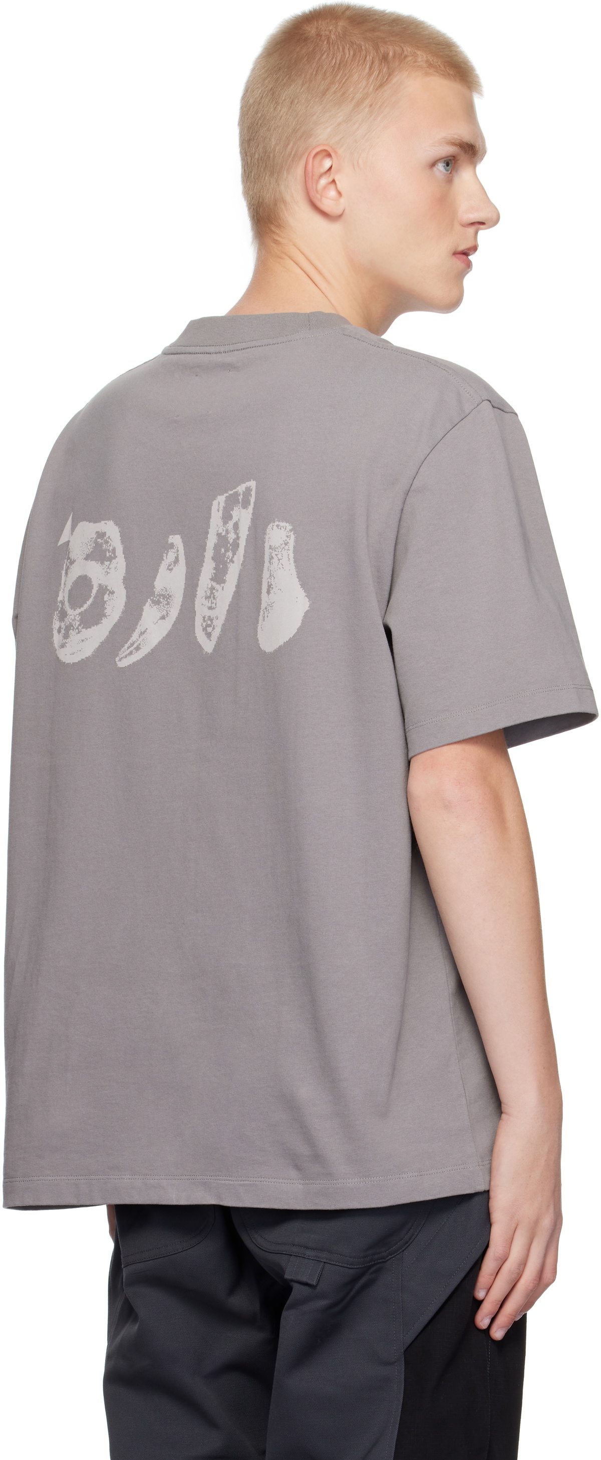 ROA Gray Graphic Boxy T-shirt ROA