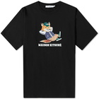 Maison Kitsuné Men's Dressed Fox Easy T-Shirt in Black