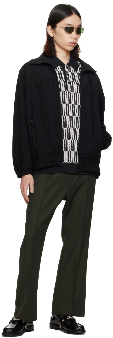 NEEDLES ニードルス　Fringe Track Jacket Needles Black Fringe Track Jacket Needles