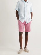 Loro Piana - Straight-Leg Linen-Blend Twill Drawstring Shorts - Pink