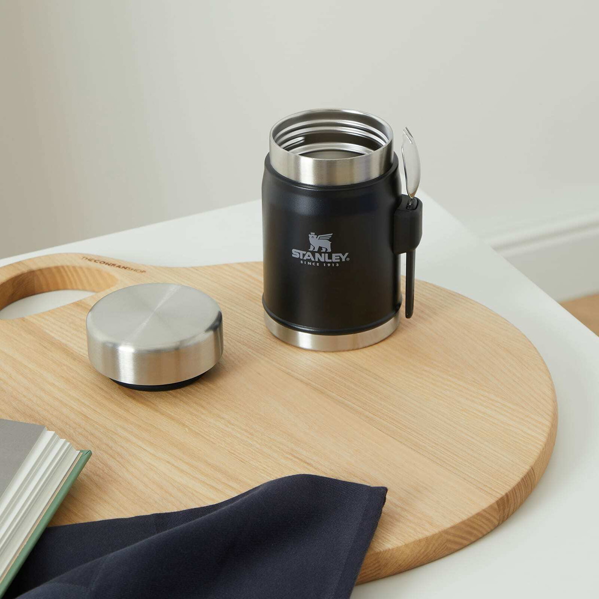 Stanley Legendary Food Jar & Spork - 14oz in Matte Black 