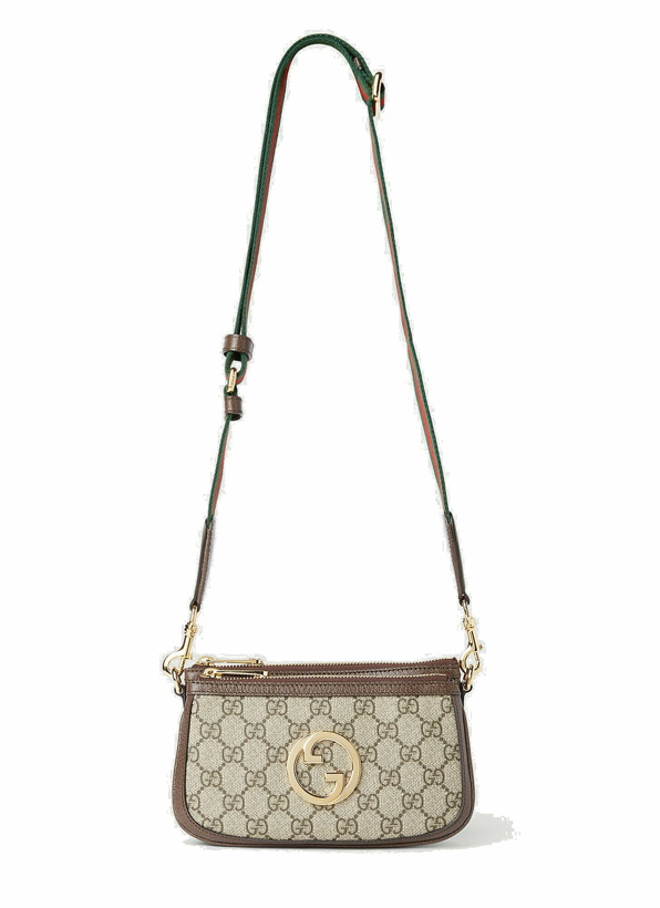 Photo: Gucci - Blondie GG Mini Crossbody Bag in Brown