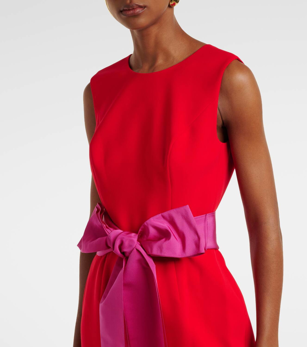 carolina herrera red bow dress $5,990 Carolina Herrera Heartburst Tulle Red Bow Long Maxi Dress Evening Gown 4