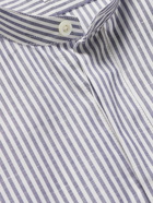 Richard James - Grandad-Collar Striped Linen Shirt - Blue